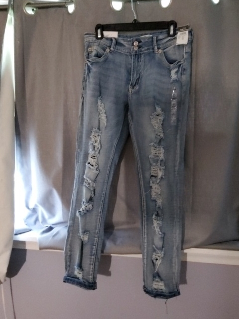 Rue21 Light Blue Ripped Skinny Jeans